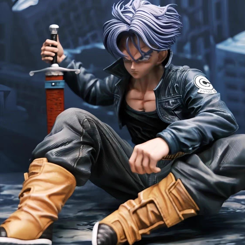 七龙珠动漫坐姿特兰克斯GK手办