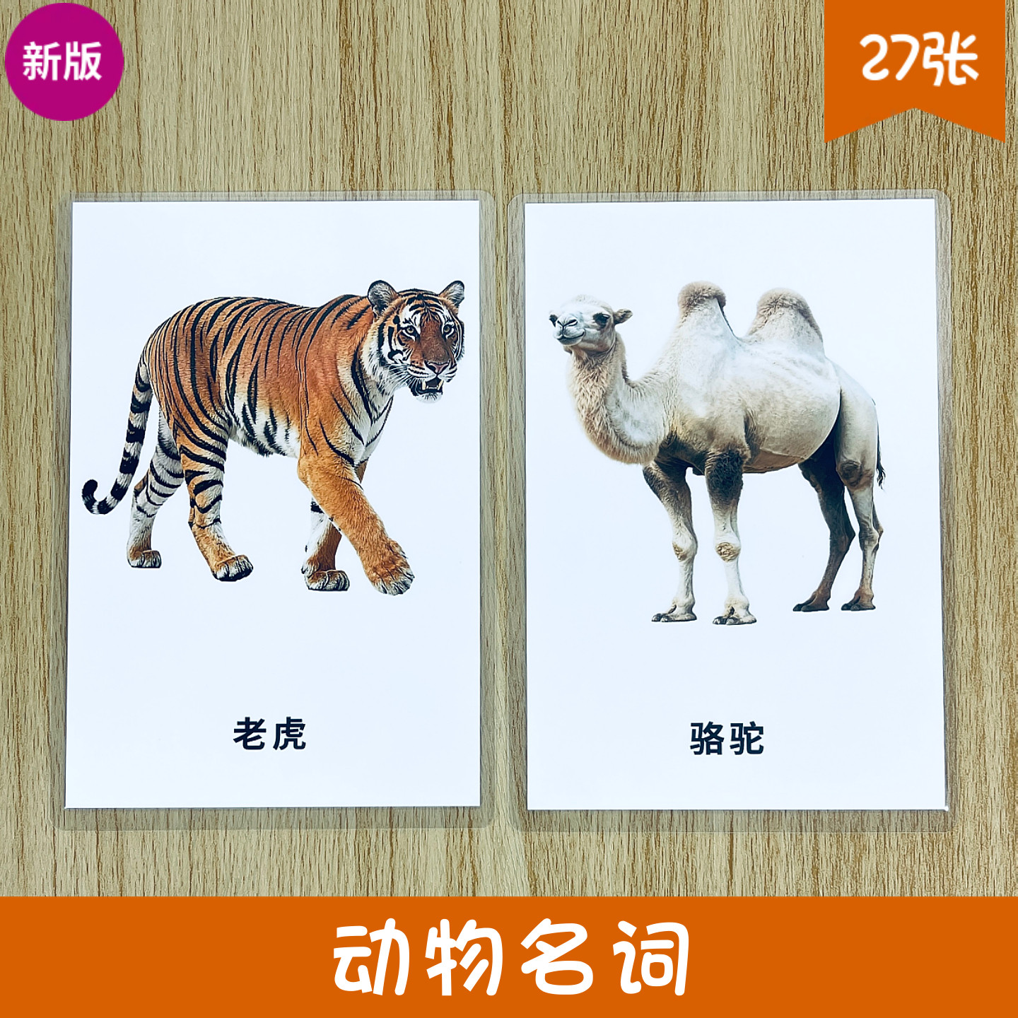 新版 动物名词认知卡片 幼儿早教ABA语言发育迟缓 自闭症干预训练