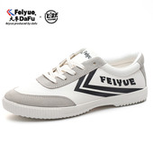 国货新生德训鞋 运动鞋 翻毛皮拼接帆布鞋 FEIYUE飞跃鞋 复古小白鞋