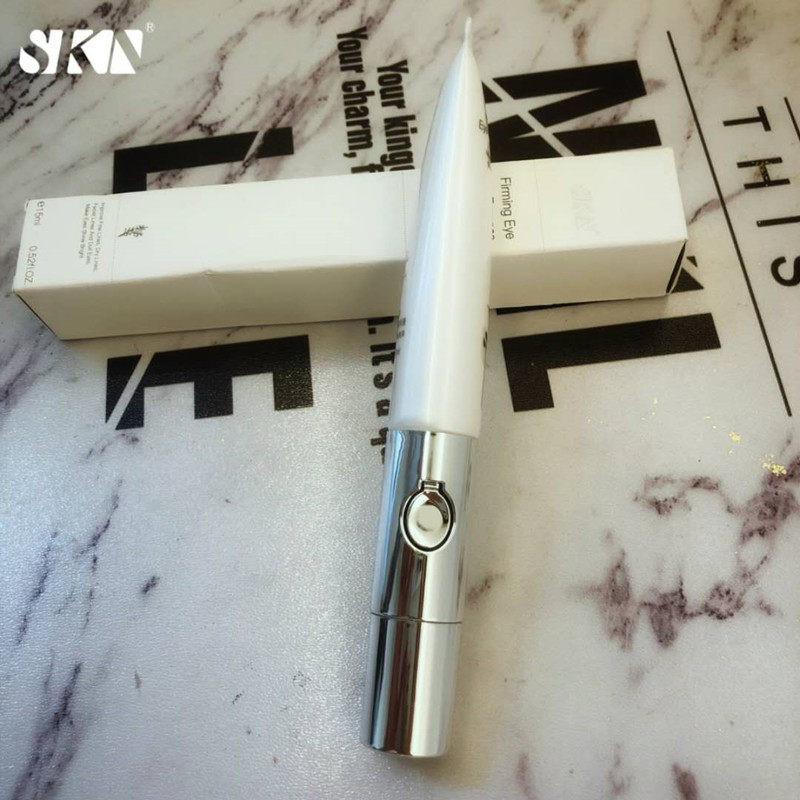 SKN护肤品紧致眼精华液淡化皱纹细纹黑眼圈眼袋祛脂肪粒震动眼霜