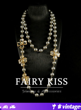 长款毛衣链设计感宫廷风琉璃珠秋