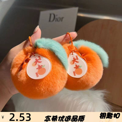 【大吉大利】可爱仿獭兔毛小橘子