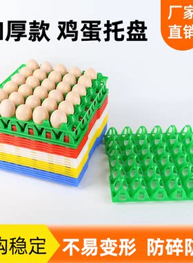 30枚塑料鸡蛋托鸡蛋拖蛋盘子鸡蛋架家用蛋托高温防震蛋板运输包邮