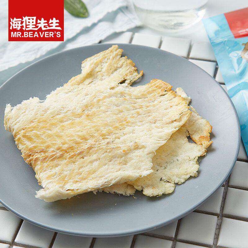 山姆代购海狸先生香烤鳕鱼片45g*1袋小鱼干小零食大连特产