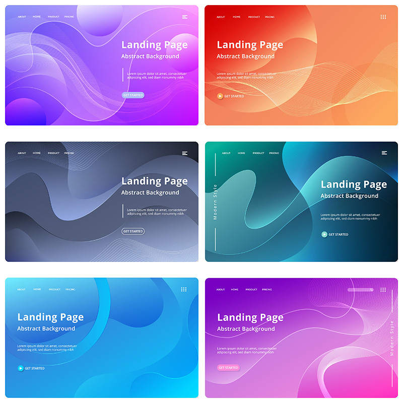 简约高端大气科技渐变几何图形插画背景ai/eps矢量设计素材模板