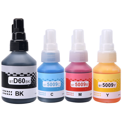 适用BT5009墨水兄弟墨仓打印机MFC-T920DW MFC-T910DW彩色喷墨打印机BT-D60BK黑色彩色连供填充墨水墨盒补充