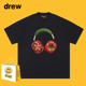 Drew美式 潮牌趣味设计感番茄印花短袖 t恤男女街头宽松情侣上衣ins
