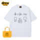 T恤男女休闲宽松百搭情侣半袖 Drew美式 潮牌趣味卡通印花重磅短袖