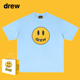 Drew笑脸高街美式 上衣男 纯棉休闲FOG情侣装 潮牌宽松短袖 T恤女夏季