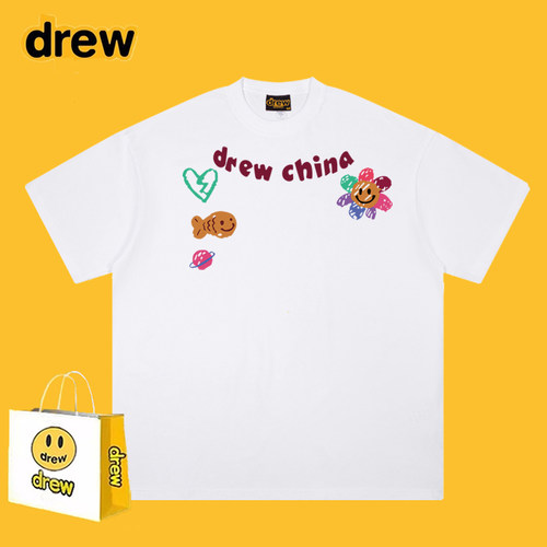 DREWESSFODG卡通涂鸦字母短袖