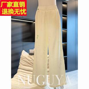 中国风妈妈装雪纺裤子女休闲裤夏装新款阔腿裤裤子气质中年直筒裤