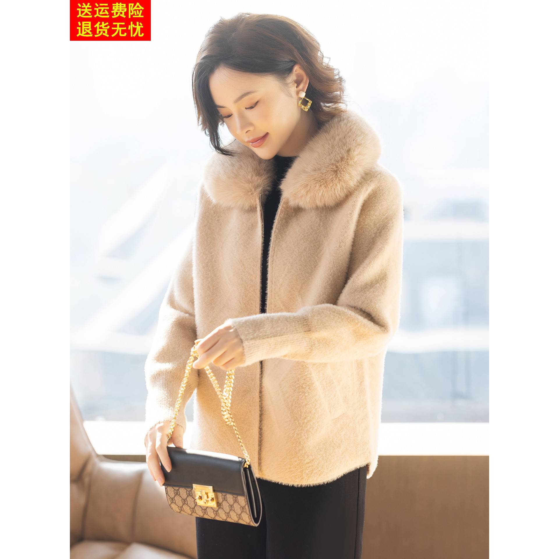 年轻妈妈冬装外套2025新款洋气质时尚贵夫人中老年妇女秋冬上衣服