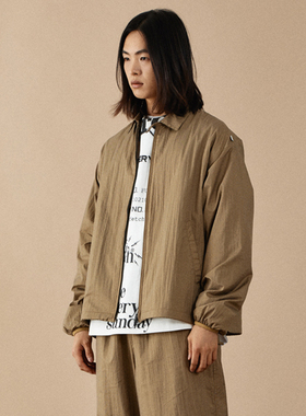 FETCH 春夏男女情侣款尼龙宽松教练夹克运动短款外套韩国代购