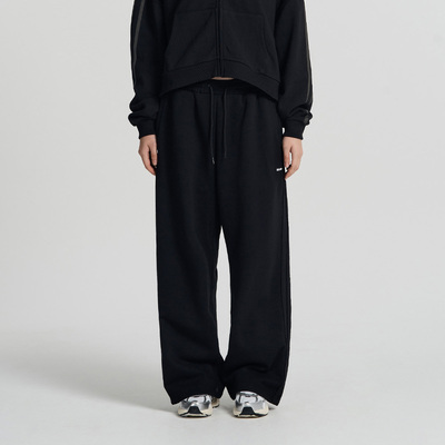 HDEX 25春夏季新品宽松垂感拖地长裤松紧带休闲卫裤韩国代购