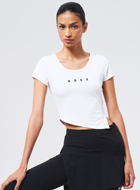 HDEX 25秋新品设计感不规则下摆短袖百搭T恤韩国代购