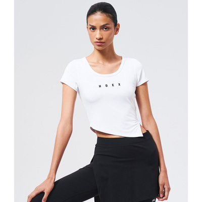 HDEX 25秋新品设计感不规则下摆短袖百搭T恤韩国代购