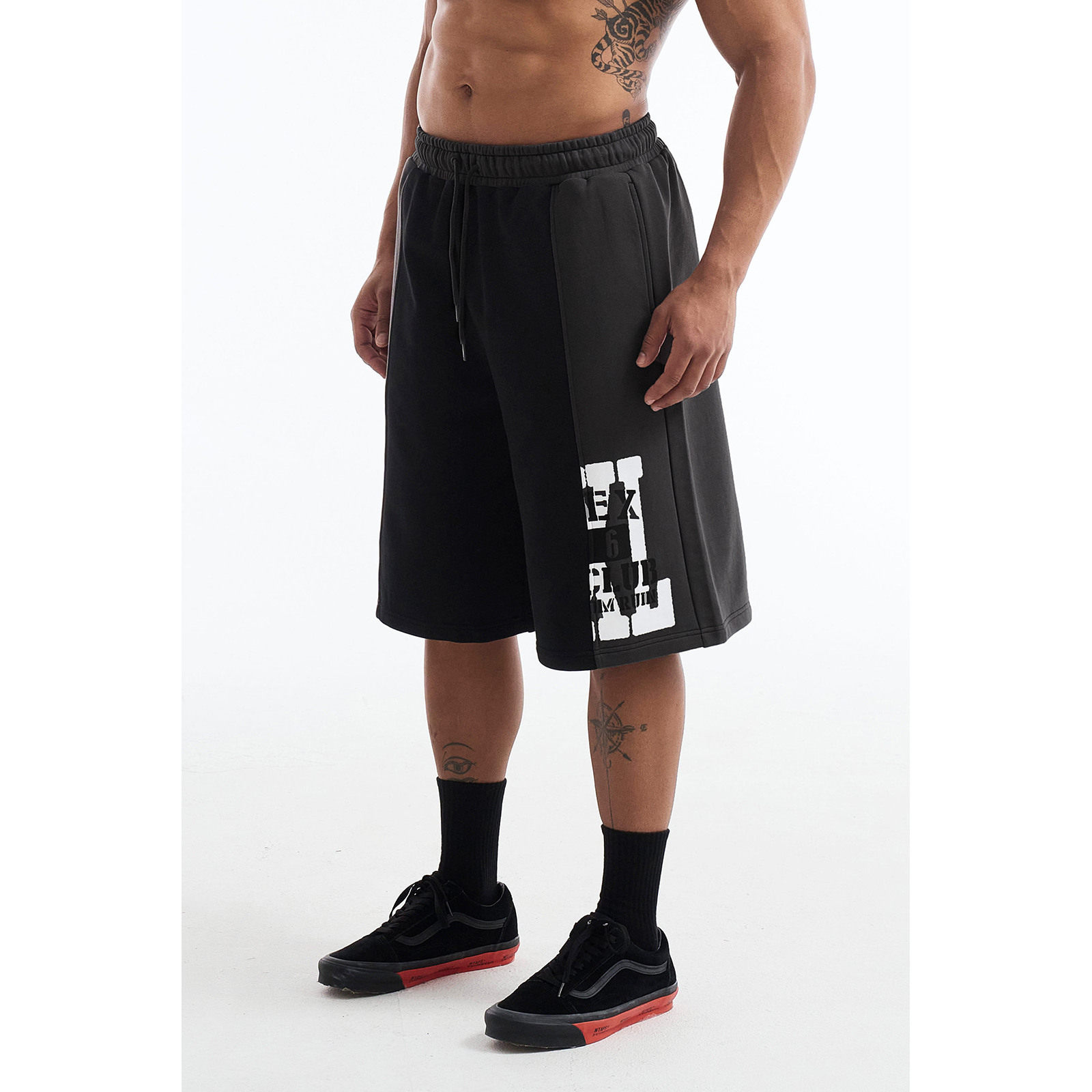 HDEX 26春新品撞色拼接百慕大运动短裤五分裤韩国代购