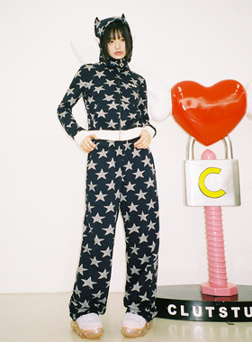 ILLIT同款CLUT STUDIO25春翅膀星星外套长裤套装韩国代购