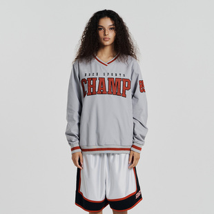 HDEX 25春夏季新品美式复古学院风球服卫衣宽松百搭上衣韩国代购