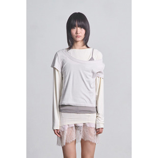 CERRIC 26春新品低圆领短袖简约基础款T恤韩国代购