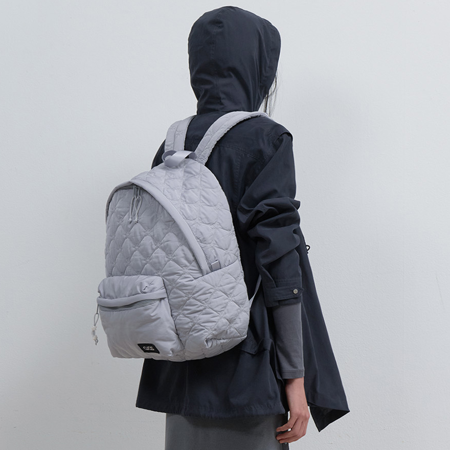 OJOS 25秋季新款经典菱格小香风双肩包百搭韩系背包韩国代购