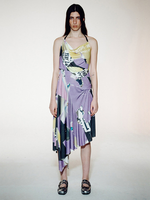 TheopenProduct挂脖露背连衣裙