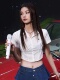 CRANK 辣妹露脐短袖 22夏短款 现货黄礼志同款 jk衬衫 修身 韩国代购