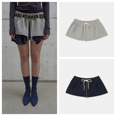 现货LCDC 25秋新品拉链超短裙纯色百搭A字裙屁帘腰封韩国代购