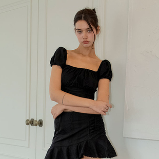 notyourrose 23春泡泡袖简约大气百搭罩衫上衣T恤女韩国正品代购