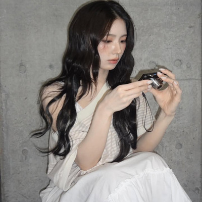 赵美延同款蓝现货Polysooem 25夏复古条纹斜肩短袖宽松T恤韩代