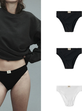 GLOWNY 23冬季新款经典罗纹内裤舒适性感简约三角裤韩国正品代购