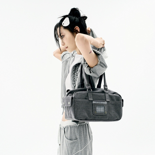 现货OJOS 25春夏新品可拆卸钥匙扣法棍包单肩腋下包韩国代购