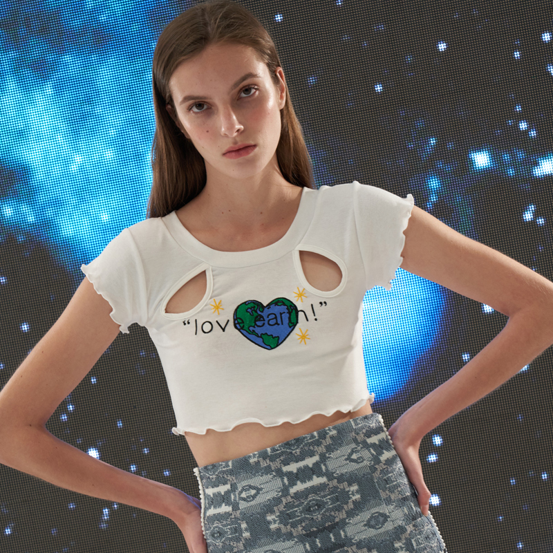 oddoneout21夏季镂空短袖