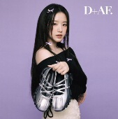 叶舒华同款 CRANK 玫瑰结打底衫 米黑现货 辣妹一字肩长袖 T恤韩代