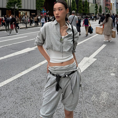 SCULPTOR 25夏季新品甜美蓬蓬花苞裤宽松五分灯笼裤韩国代购