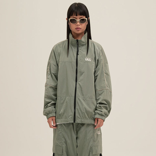 秒发ISTKUNST 21早秋新款个性休闲长袖立领夹克外套情侣款韩国代