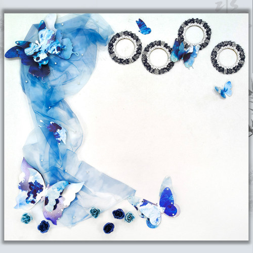 幼儿园中国风立体青花瓷墙贴11只