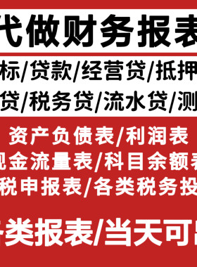 财务报表分析利润表代做