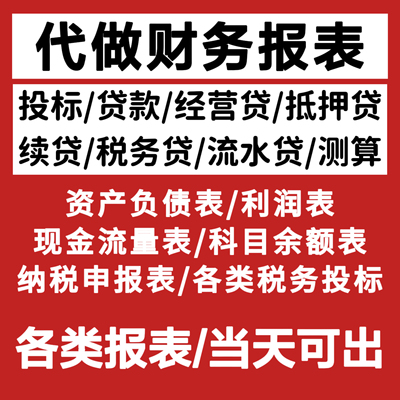 财务报表分析利润表代做