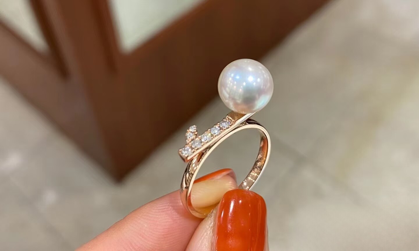 T家同款戒指女款轻奢小众食指戒送女友礼物可爱一叶草小款戒指图片