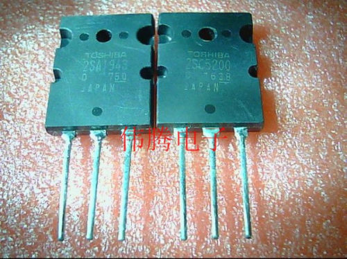 拆机音响对管 2SC5200 2SA1943 接长脚一对4.5元