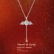 「丘比特之心」s999银小翅膀项链轻奢灵动小众高级锁骨链生日礼物