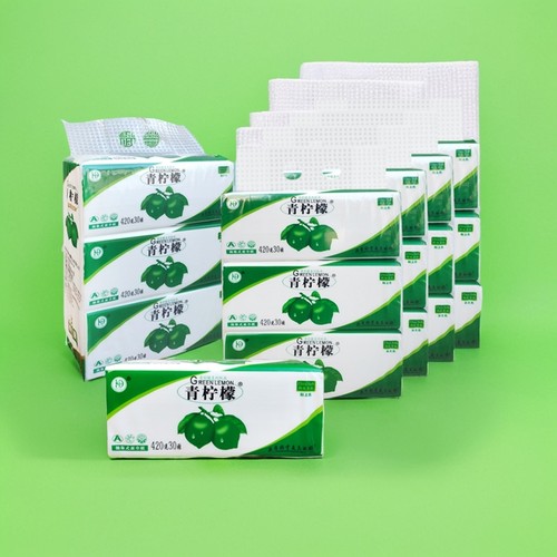 青柠檬450张4层压花大包抽纸划算