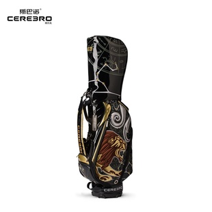 CEREBRO斯巴诺高尔夫球包狮子座亮皮面防水3D贴布绣标准男士 球包