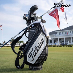 Titleist泰特利斯高尔夫球包皮革防水大容量男士套杆包golf车载包