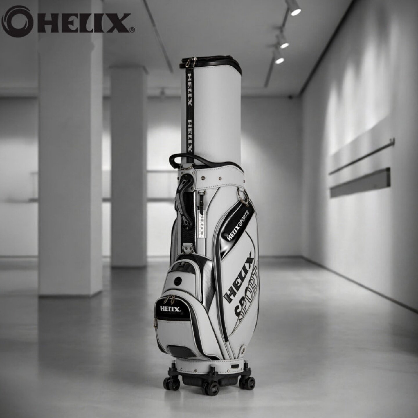 HELIX喜力克斯高尔夫航空托运球包耐磨皮革防水男女士球包绣名字