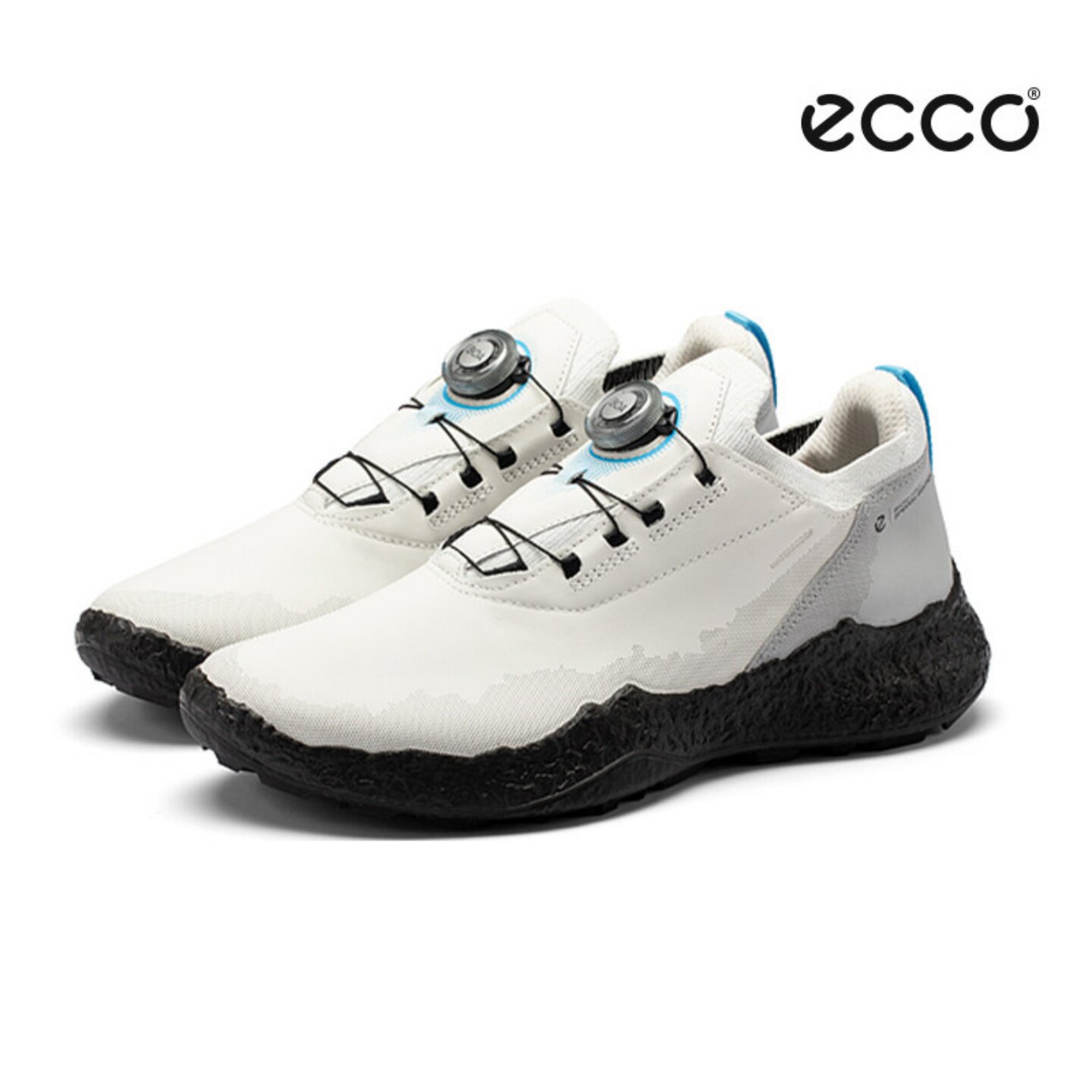 ECCO爱步高尔夫男士球鞋BIOM健步H5系列牛皮防水防滑无钉运动球鞋