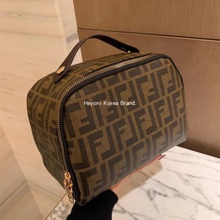 HEYONI韩国高端防水手提化妆包女大容量立体pu皮内衣裤收纳包洗漱