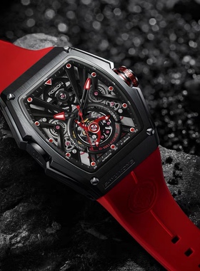 劳士顿国潮孙悟空系列男士酒桶形全自动机械腕表G2201