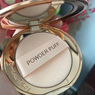 CT粉饼粉扑替换植绒粉扑圆形定妆专用适用KIKO香蕉粉饼专用超薄款